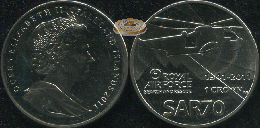Фолклендские о-ва. 1 крона. 2011 (Unc)