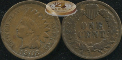 США. 1 цент. 1902 (VF)